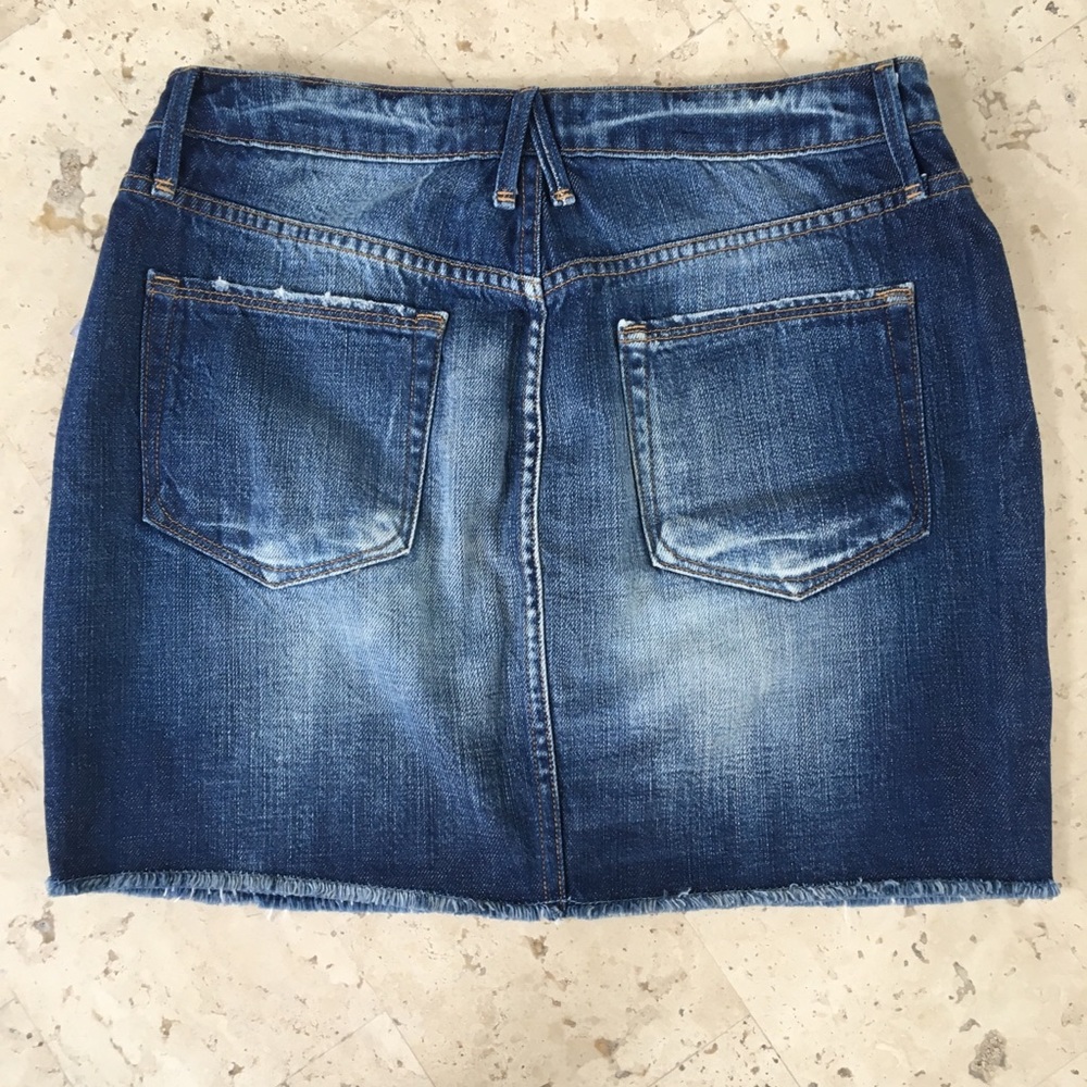 Good American Fishnet Denim Mini Skirt - Picture 5 of 7